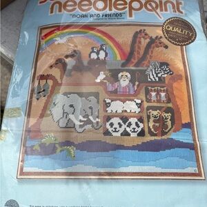Noah and Friends Needlepoint Kit - Colorful Design
